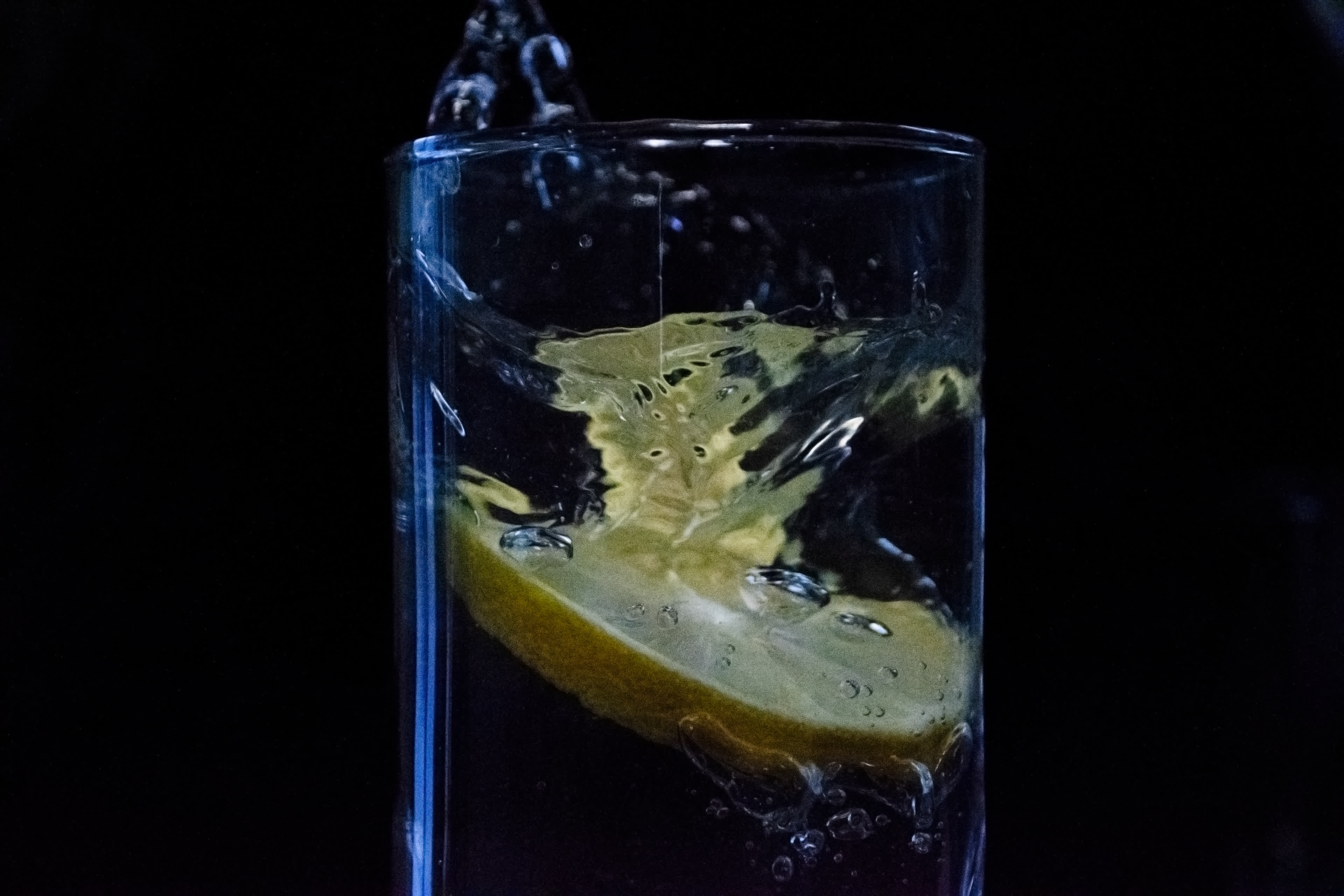 Lemon Dropping in a Glass